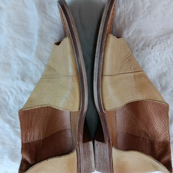 Free People Mont Blanc Asymmetrical Sandal (Women) Size 7 Tan Leather Cutout - Picture 2 of 11